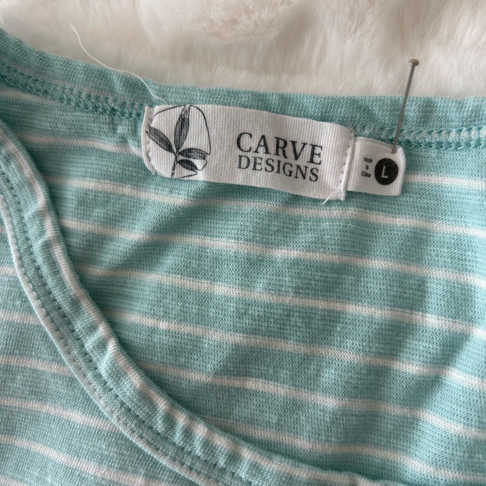 Carve Designs lace shoulder trim tank Large - Picture 5 of 7